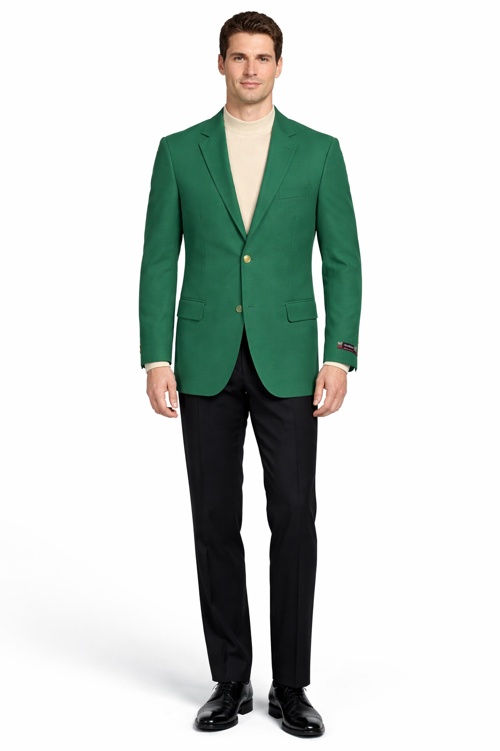 Augusta Green Blazer Men's Classic Brass buttons Blazer Sport Jacket