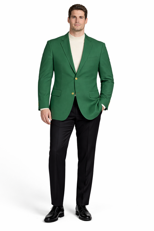 Augusta Green Blazer Men's Classic Brass buttons Blazer Sport Jacket
