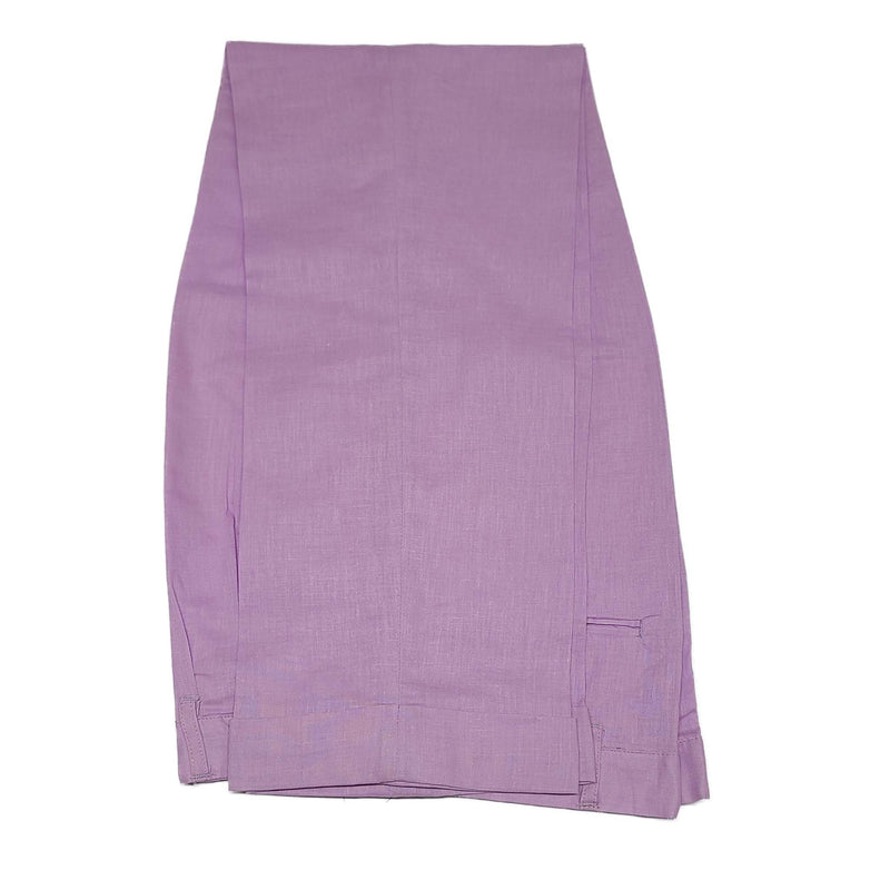 Mens Lavender Linen Shirt and Pants Casual Outfit Set