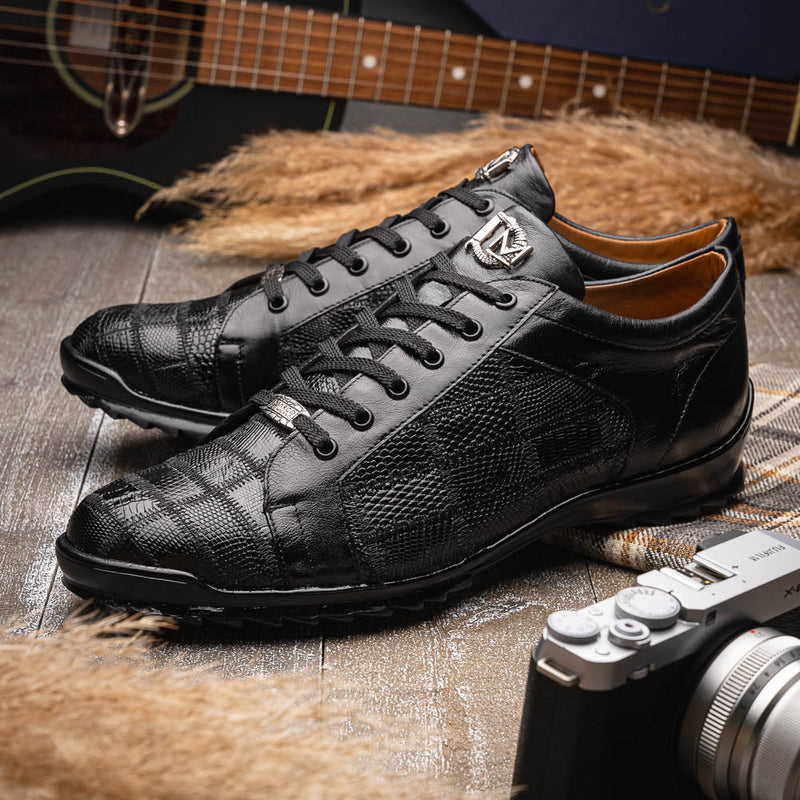 Marco Di Milano Bari Black Leather Luxury Shoe