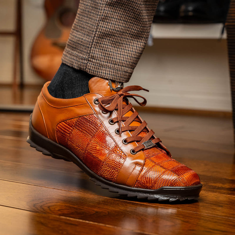 Marco Di Milano Bari Cognac Leather Dress Shoe