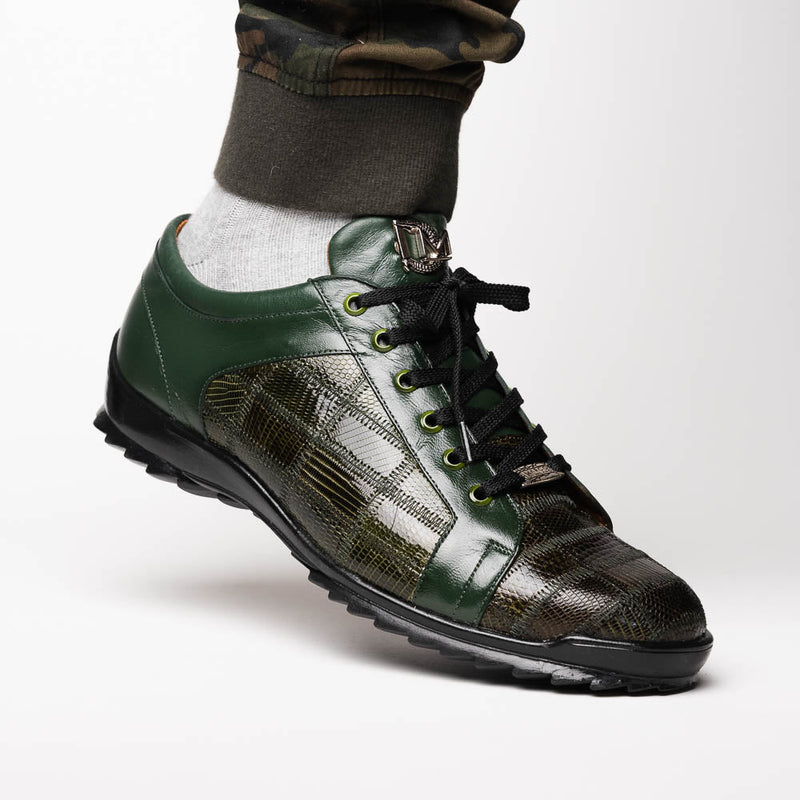 Marco Di Milano Bari Green Leather Oxford Dress Shoe