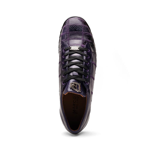 Marco_Di_Milano Bari Purple Luxury Leather Shoe