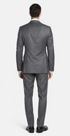Bertolini 2PC Gray Two-button Suit Wool & Silk