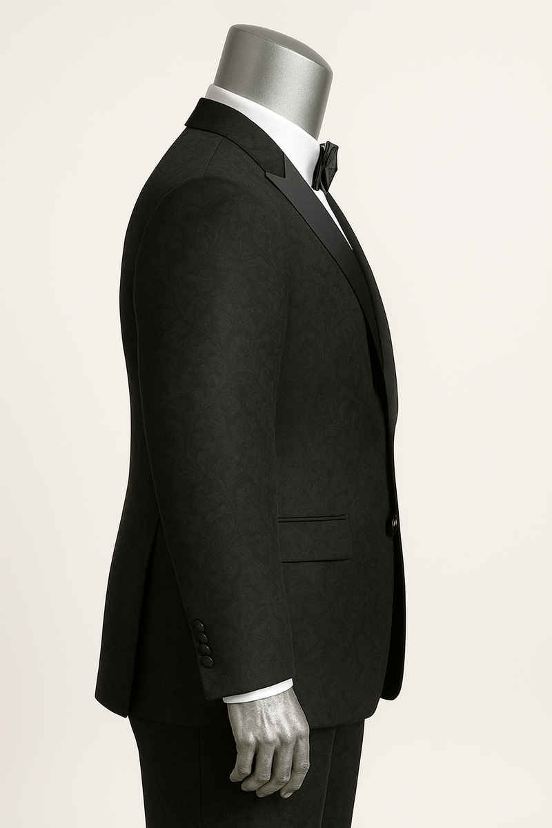Big and Tall Mens Tuxedos Jacket - Big And Tall Formal Wear - Bowtie Included - For Big Guys