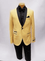 Alberto Nardoni Brand Gold ~ Mustard ~ Yellow Velvet velour Men's blazer Jacket Jacket Available Big Sizes main image 0