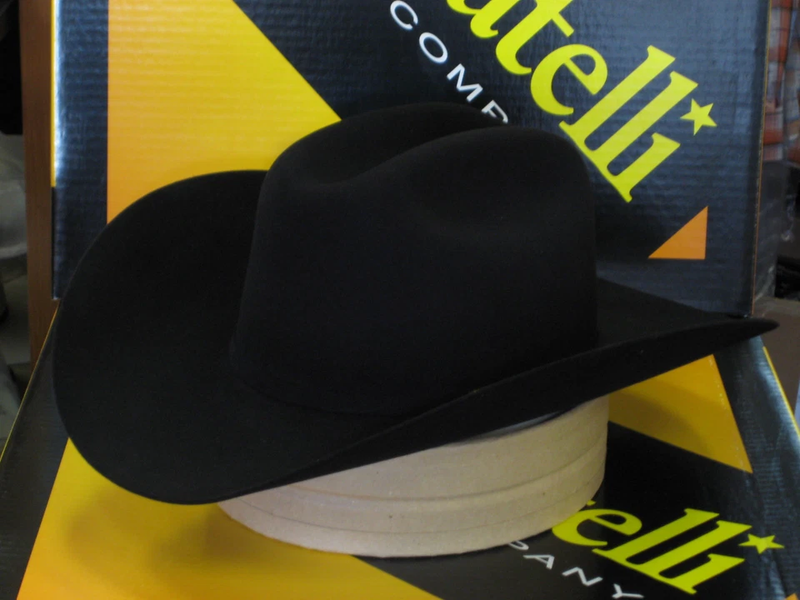 Serratelli 10X Cali Style Black 3 1/2" Brim Western Cowboy Hat All Sizes