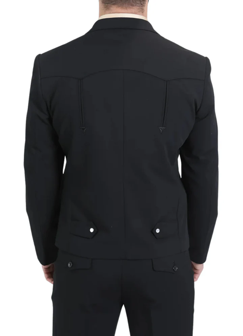 Black Western Suit Set for Men ā Stylish Formal Wedding and Business Suit