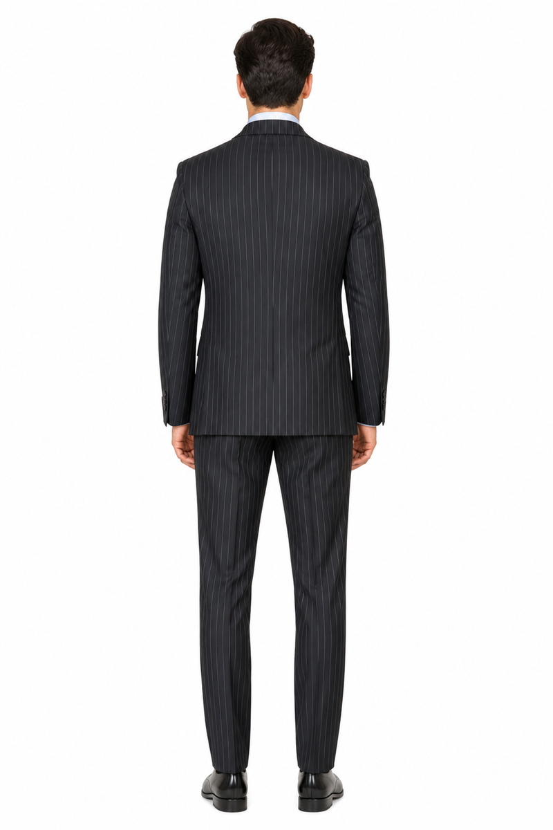 Black Pinstripe Bold Bold Chalk Stripe Pinstripe Suit