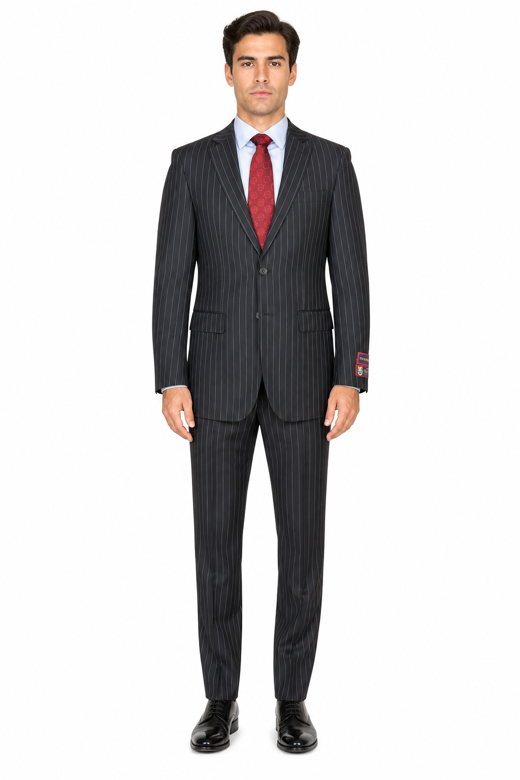 Black Pinstripe Bold Bold Chalk Stripe Pinstripe Suit