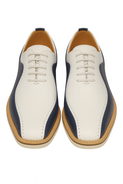 Two-Tone Burnished Brogue Oxford