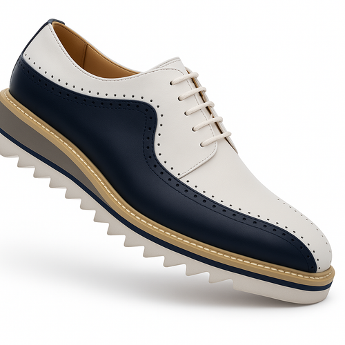 Two-Tone Burnished Brogue Oxford