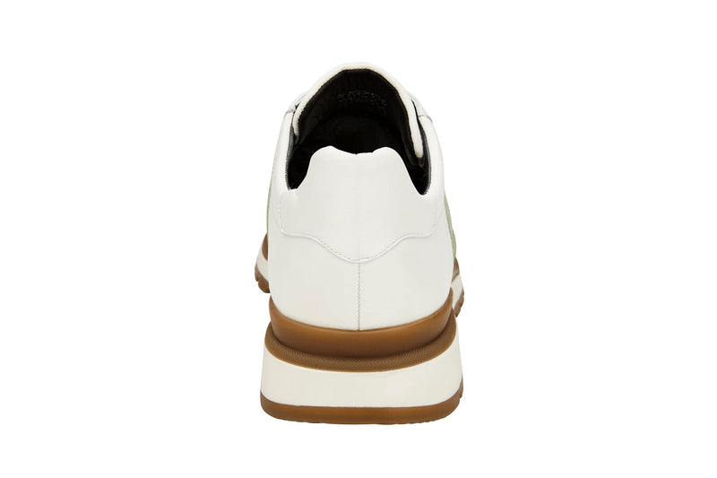 Belvedere Blake Lime/White Genuine Ostrich Leather Shoe