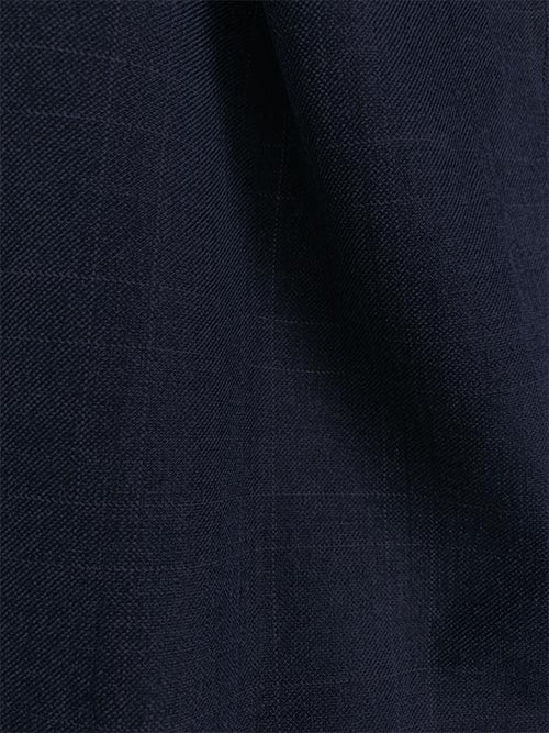 Olympia Collection - Glen Plaid Regular Fit Suit 3 Piece Navy Blue