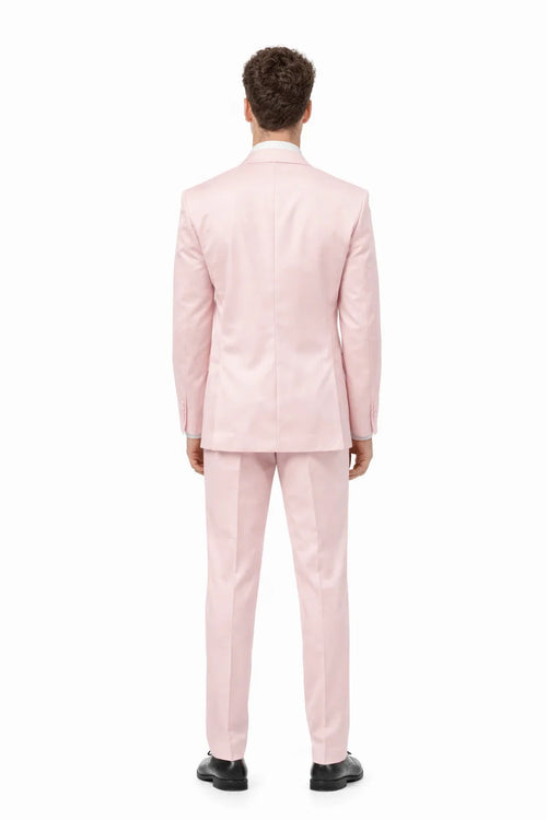 Blush Suit - Pink Tuxedo Suit - Prom Wedding Tuxedo Vested Suit