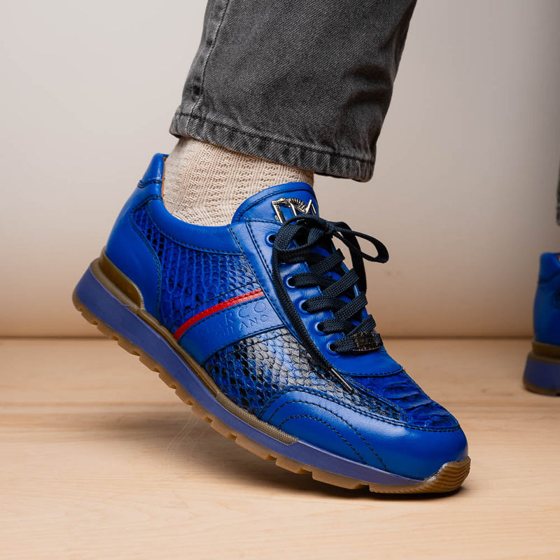 Marco Di Milano Brescia Electric Blue Leather Shoe