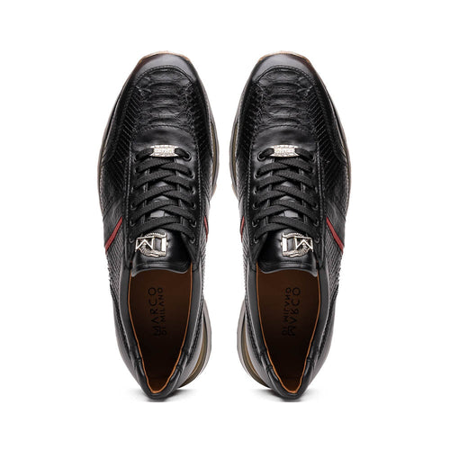 Marco Di Milano Brescia Black Leather Dress Shoes