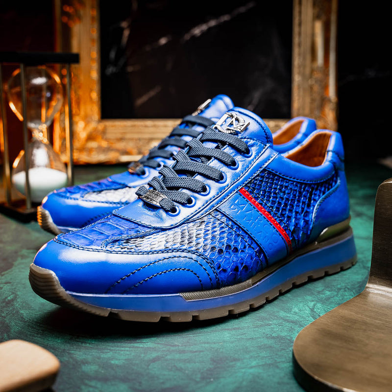 Marco Di Milano Brescia Electric Blue Leather Shoe