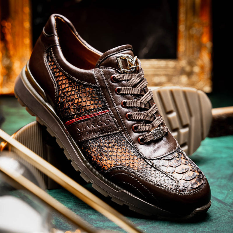 Marco Di Milano Brescia Cognac Washed Leather Shoes