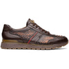 Marco Di Milano Brescia Python & Calfskin Sneakers Cognac
