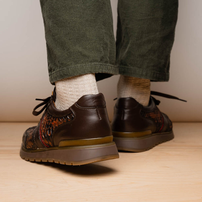 Marco Di Milano Brescia Cognac Washed Leather Shoes