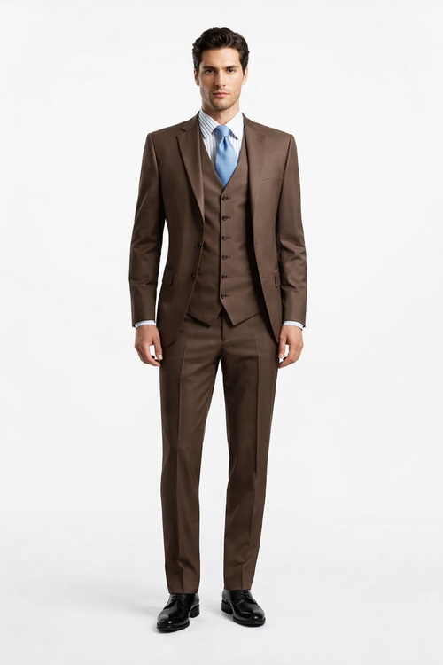 Brown Groomsmen Suits
