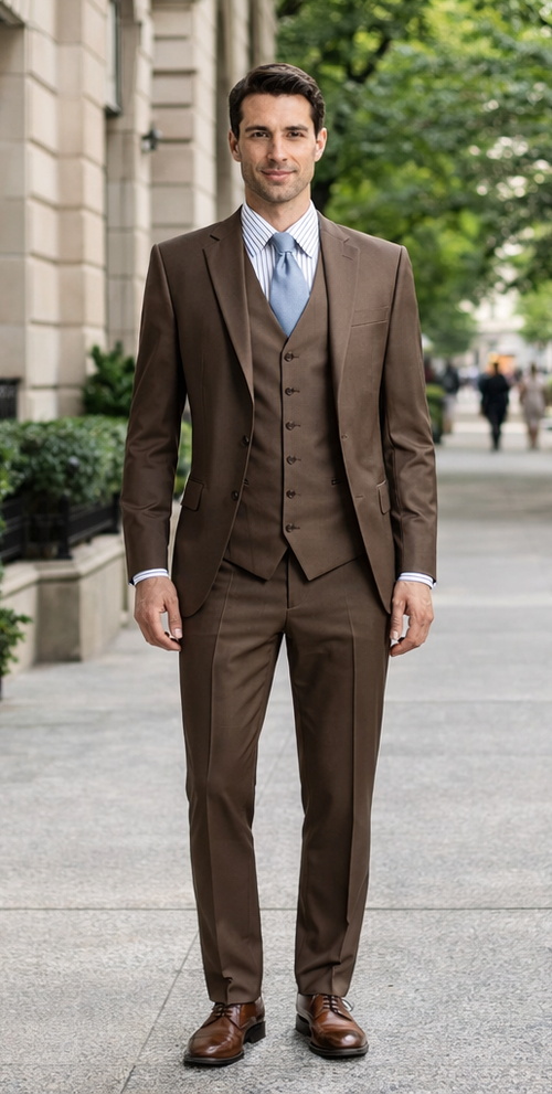 Brown Groomsmen Suits