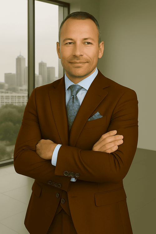 Wool Suit - Italian Made Business Suit by Statement Men's 3 Piece 100% Wool Fashion Suit - Bold Colors