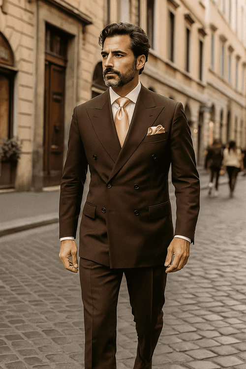 Classic Fit in Brown Color by Rossiman