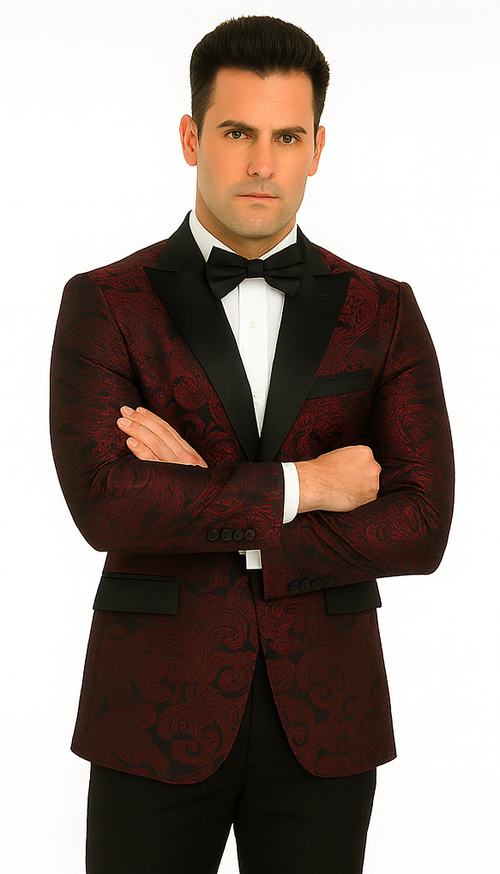 Burgundy Groomsmen Suits