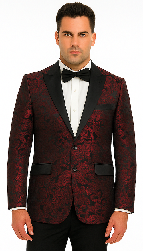 Burgundy Groomsmen Suits