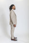 Caravelli Suit - Designer Caravelli Jacket and Pants in Color Solid Beige