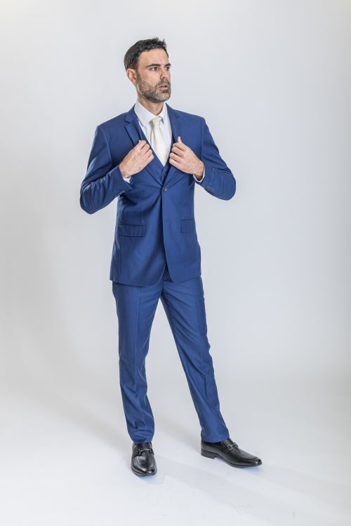 Caravelli Suit - Designer Caravelli Jacket and Pants in Color Solid Cobalt