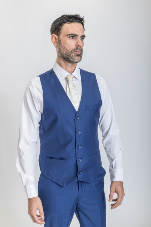 Caravelli Suit - Designer Caravelli Jacket and Pants in Color Solid Cobalt