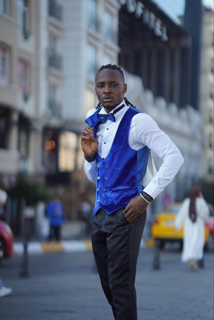 White and Royal Blue Tuxedo - Blue Prom Suit - Blue Wedding Two Toned Suit