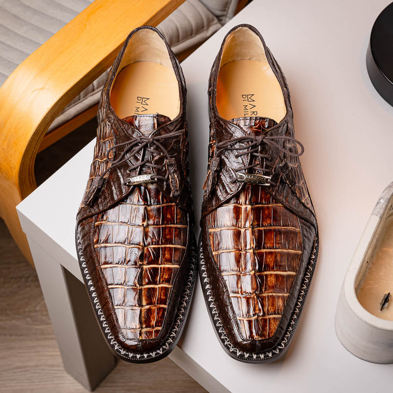 Marco Di Milano Caribe Rustic Orix Brown Leather Loafer