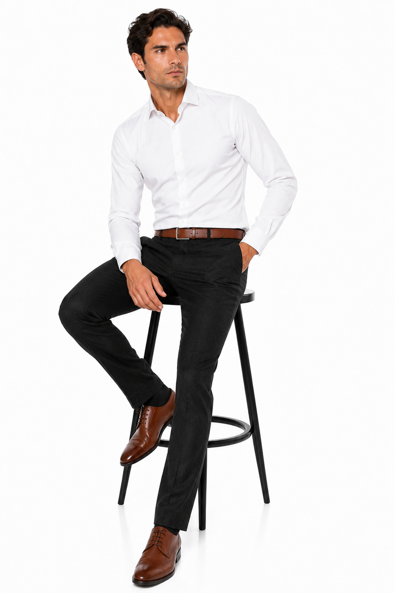 Casual Linen Suit Pants for Men – Breathable Beach Wedding Summer Trousers