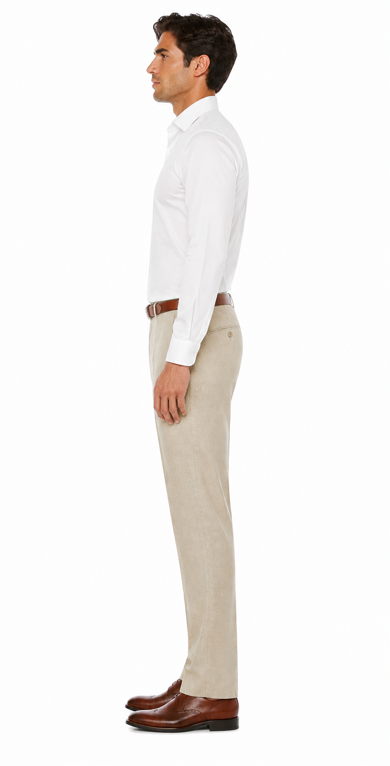 Casual Linen Suit Pants for Men – Breathable Beach Wedding Summer Trousers