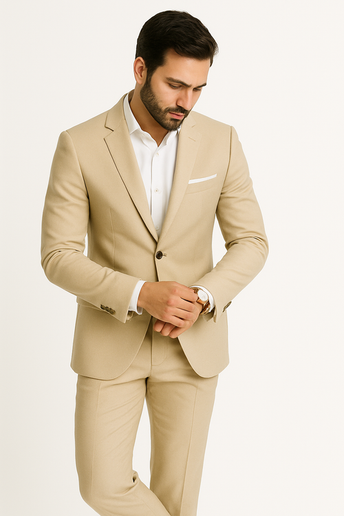 Champagne Groomsmen Suits