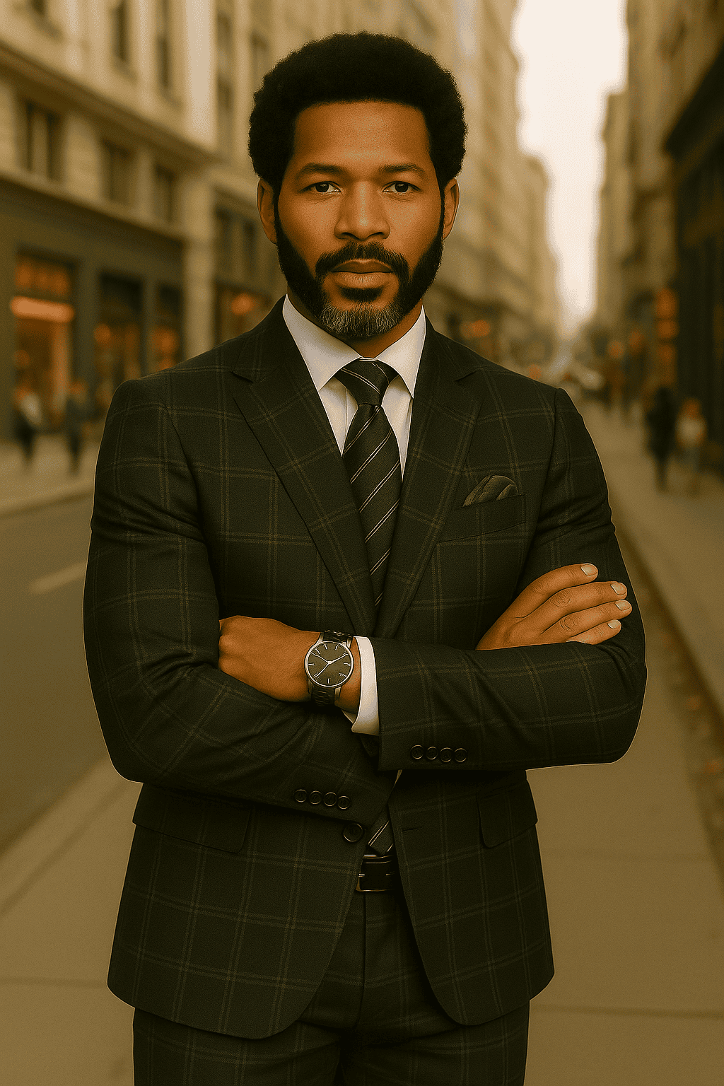 Wool Suit - Italian Made Business Suit by Statement Men's 2 Piece Big and Tall 100% Wool Fashion Suit - Bold Plaid