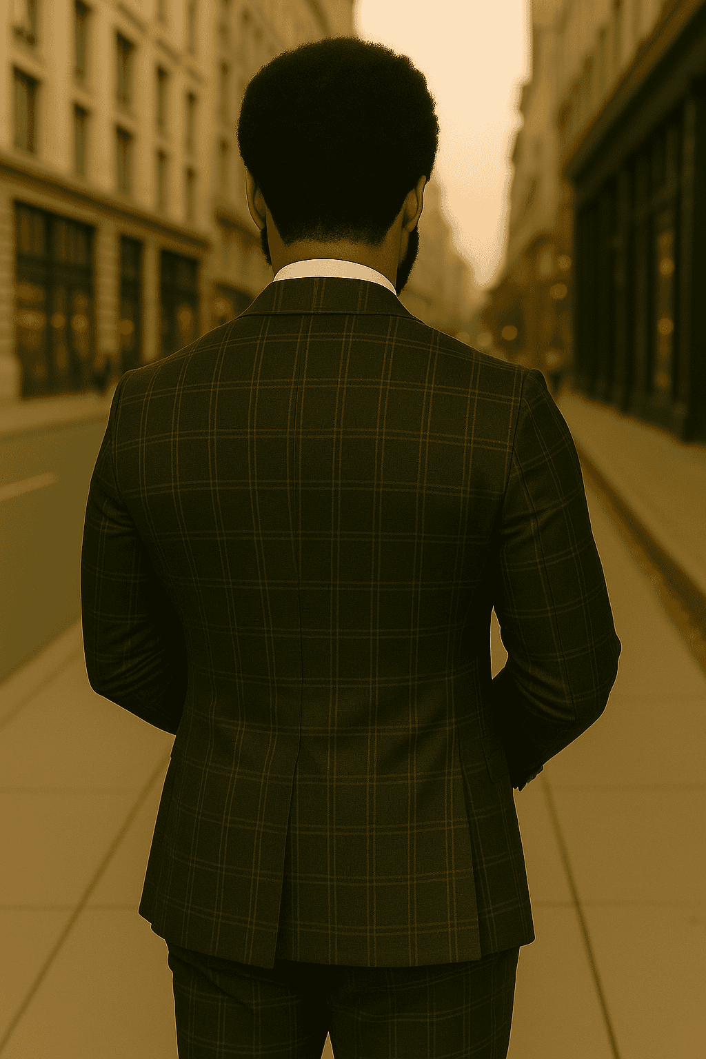 Wool Suit - Italian Made Business Suit by Statement Men's 2 Piece Big and Tall 100% Wool Fashion Suit - Bold Plaid