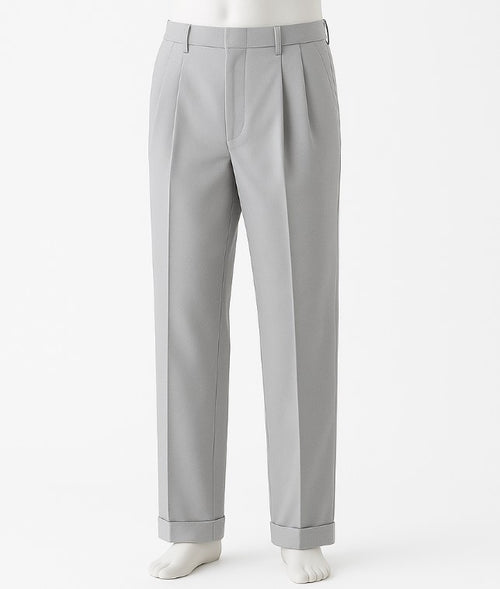Mens Pleated Pants - Classic Style Slacks