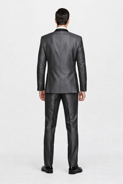 Dark Grey Groomsmen suits Groomsmen Suits With Shirt and Tie Package