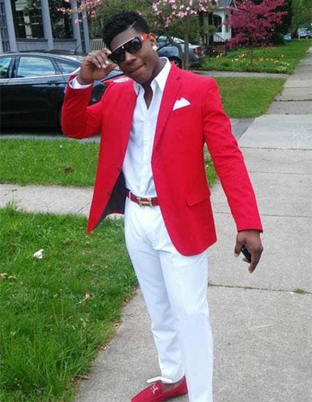 Wholesale Mens Jackets - Wholesale Blazer - Red One Chest Pocket Blazer