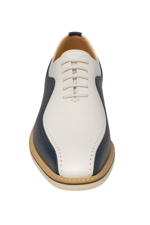 Two-Tone Burnished Brogue Oxford