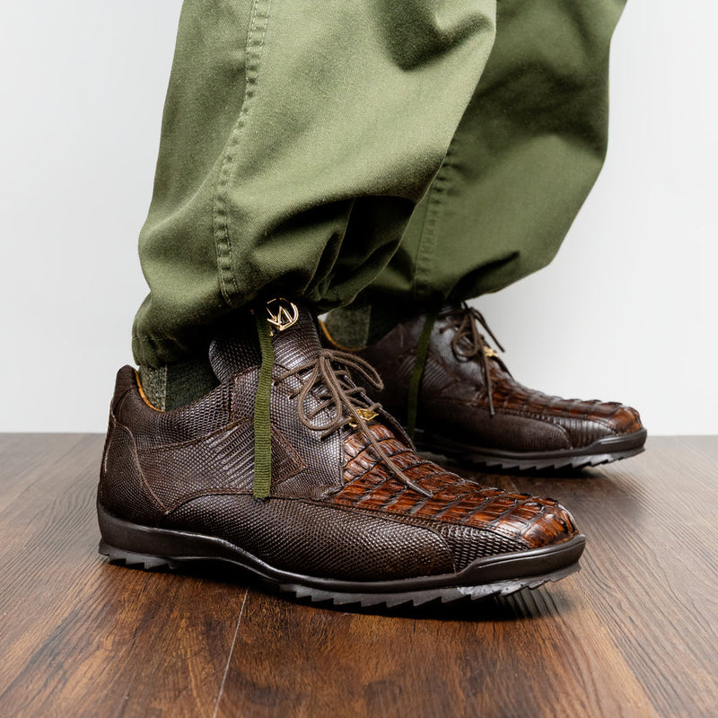 Marco_Di_Milano: Crater Brown Luxury Leather Shoes