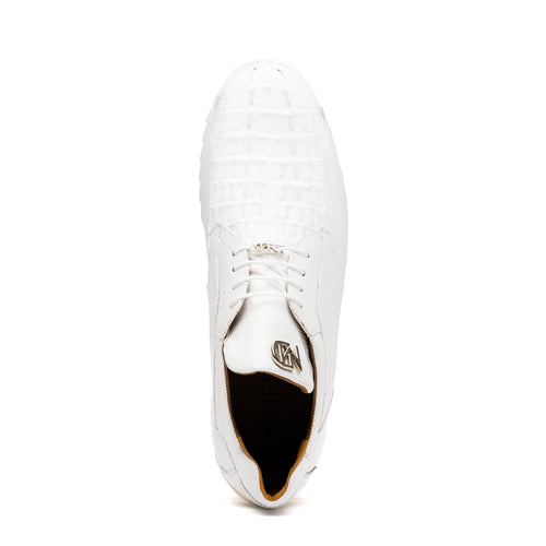 Marco_Di_Milano Crater White Leather Luxury Shoe