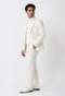 Cream Suit - Ivory Tuxedo - Off White Paisley Suit - Floral Tuxedo - Wedding Tuxedo
