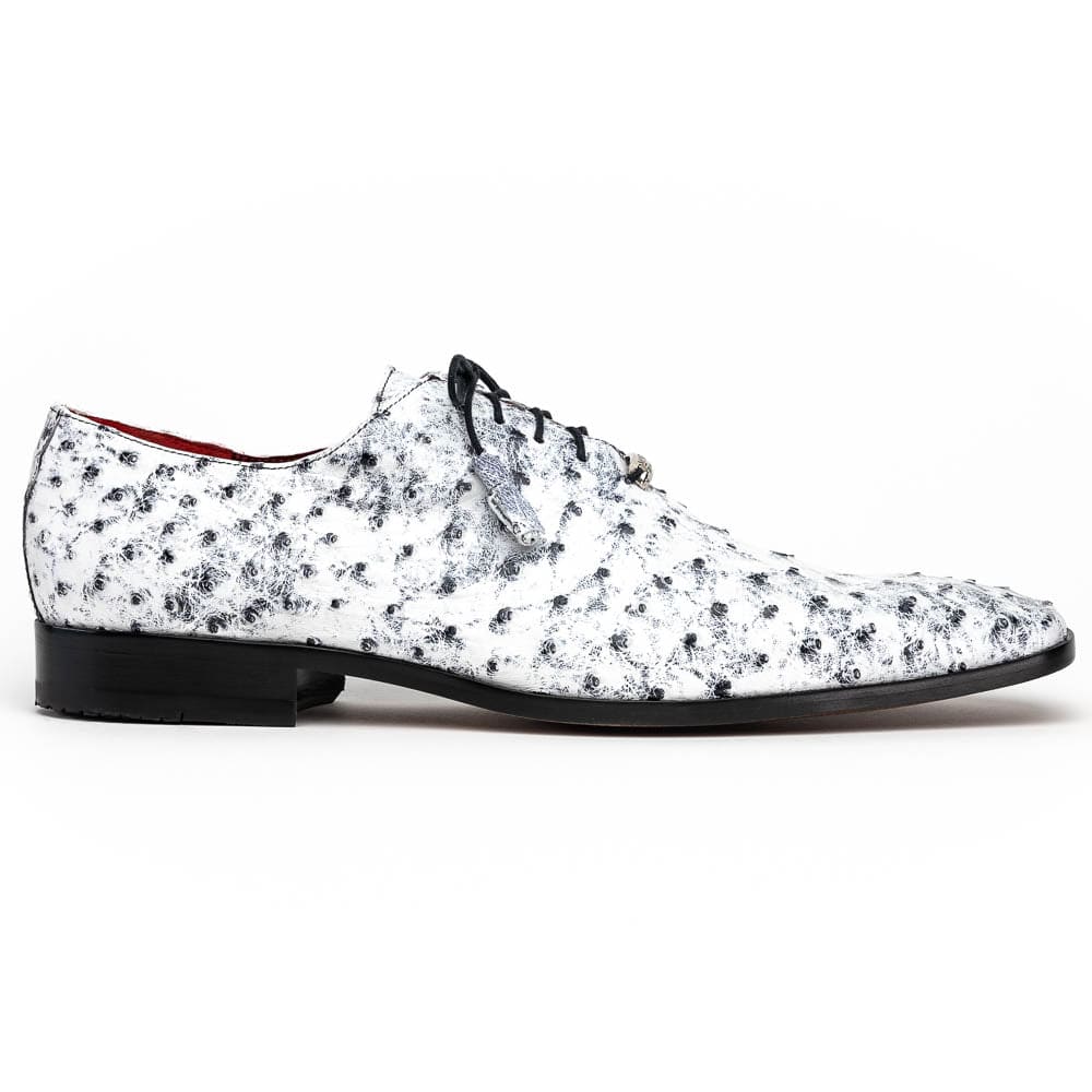 Marco Di Milano Criss Ostrich Quill Dress Oxfords Newspaper