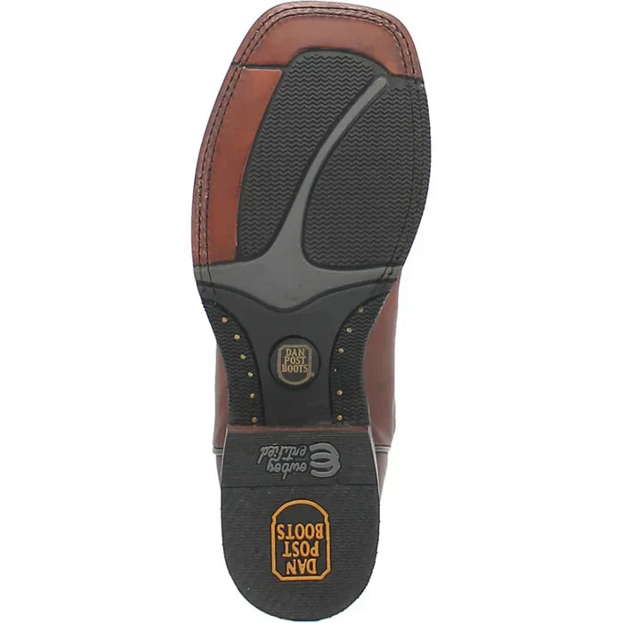 Dan Post Men's Winslow Genuine Leather Square Toe Boots - Brown